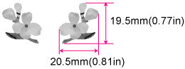 Floweret - 2pcs Bridge Inlays - Inlay Stickers Jockomo