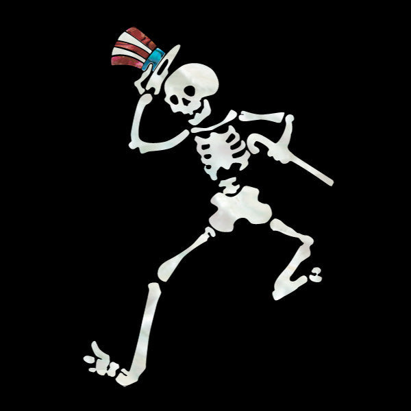 Skeleton / Jerry Garcia Grateful Dead - Inlay Stickers Jockomo