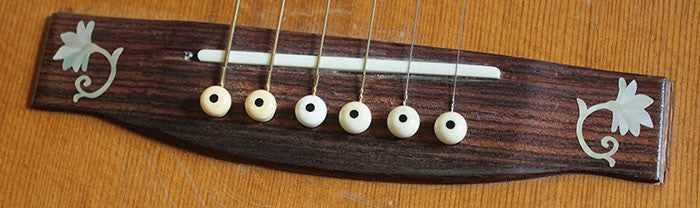 Oriental Flowers - 2pcs Bridge Inlays - Inlay Stickers Jockomo