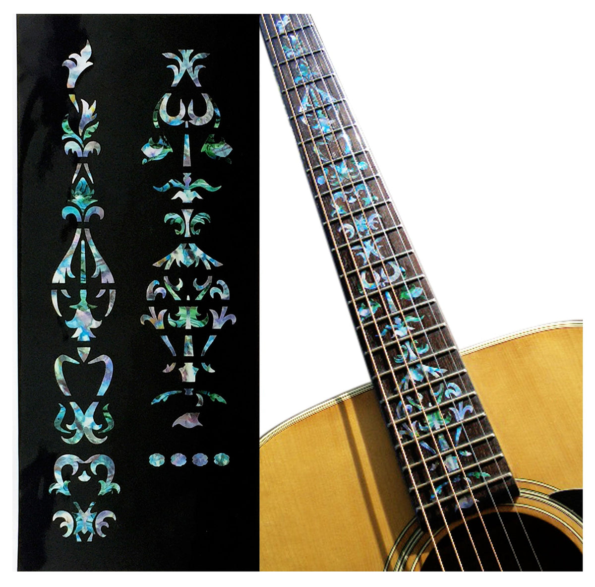 Taylor PS style fret markers decal for guitars - Tree of Vine