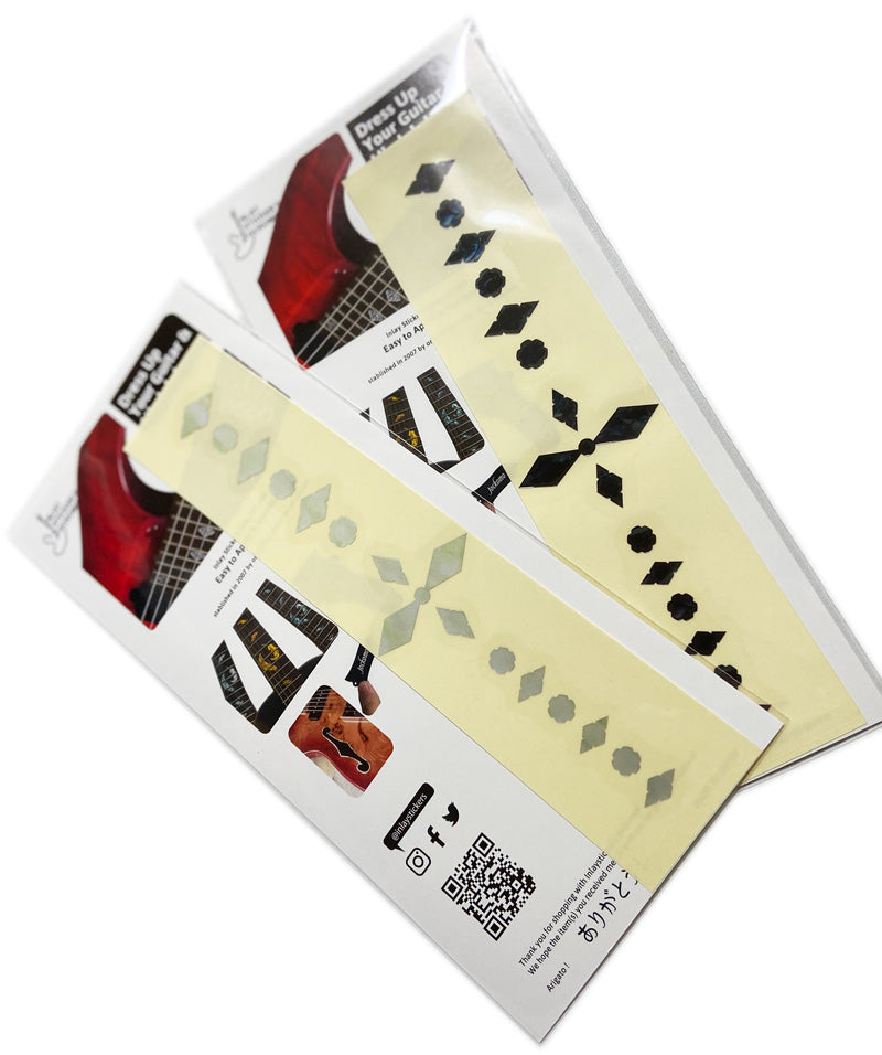 Diamond Checker Fret Markers - Inlay Stickers for Guitars