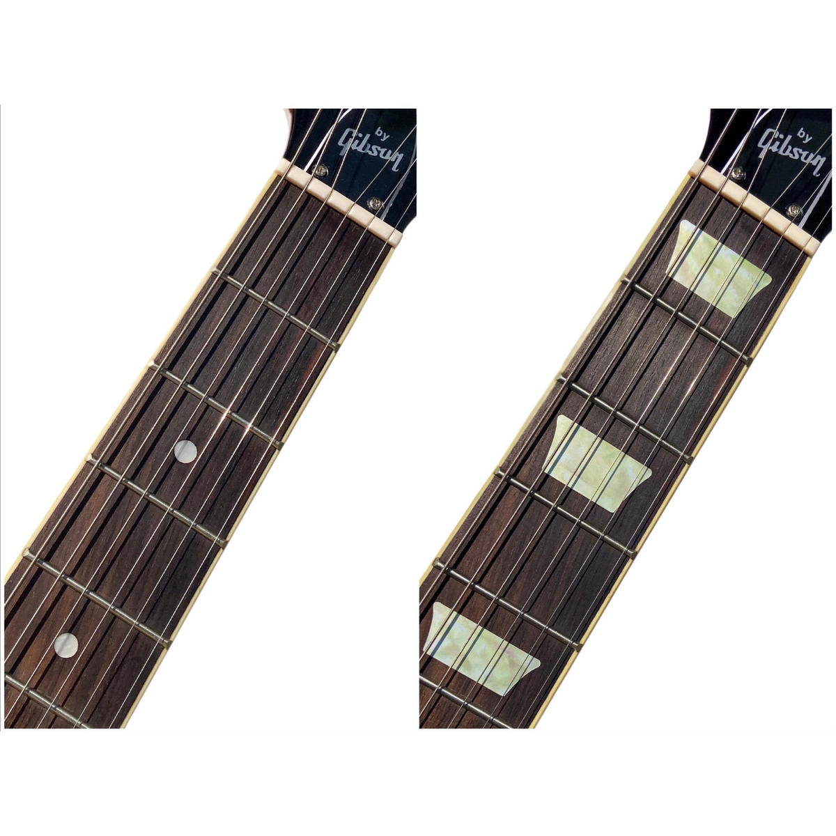 Dish / Trapezoid Les Paul Style Fret Markers - Inlay Stickers Jockomo