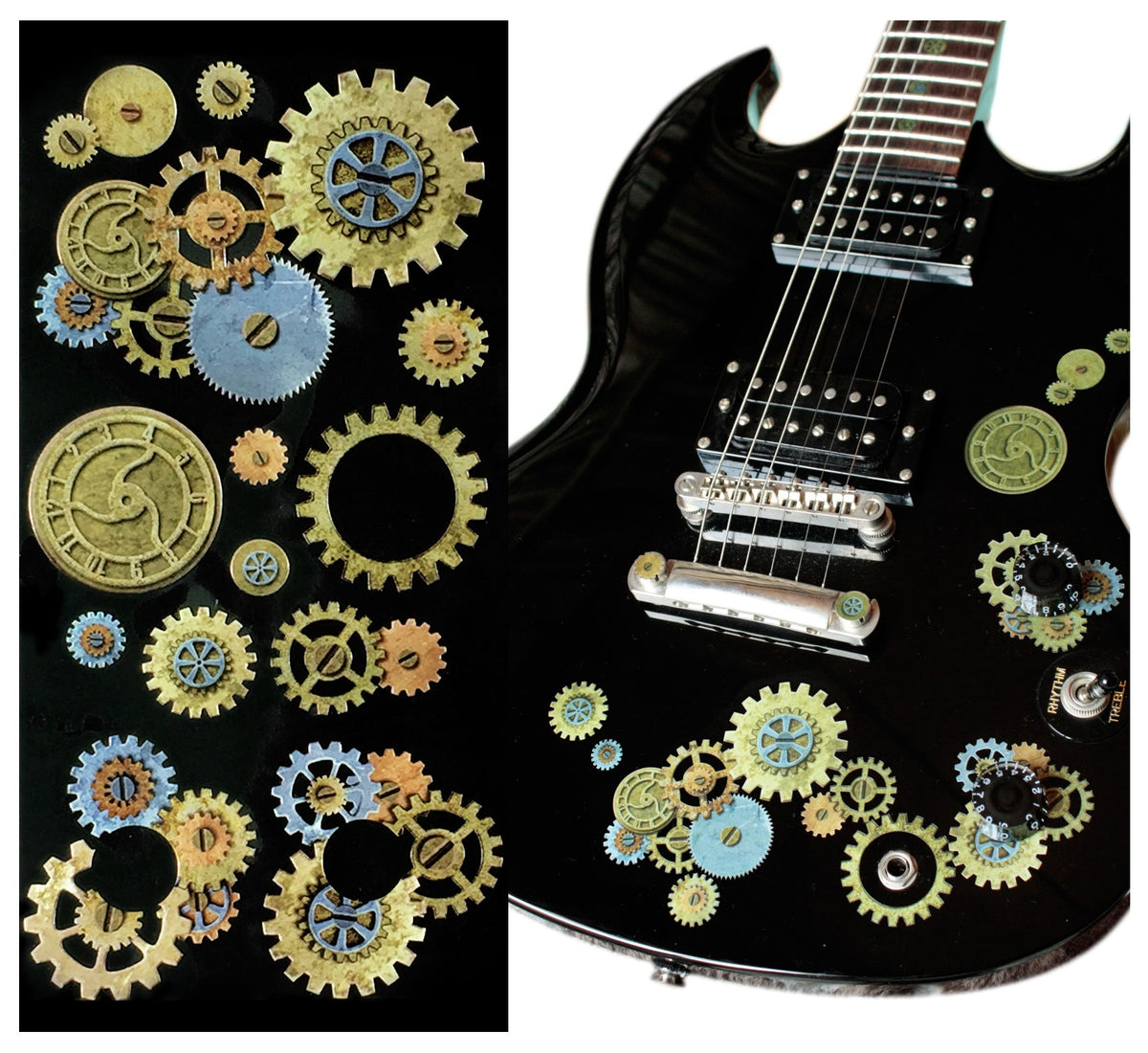 Steampunk Gears - Inlay Stickers Jockomo