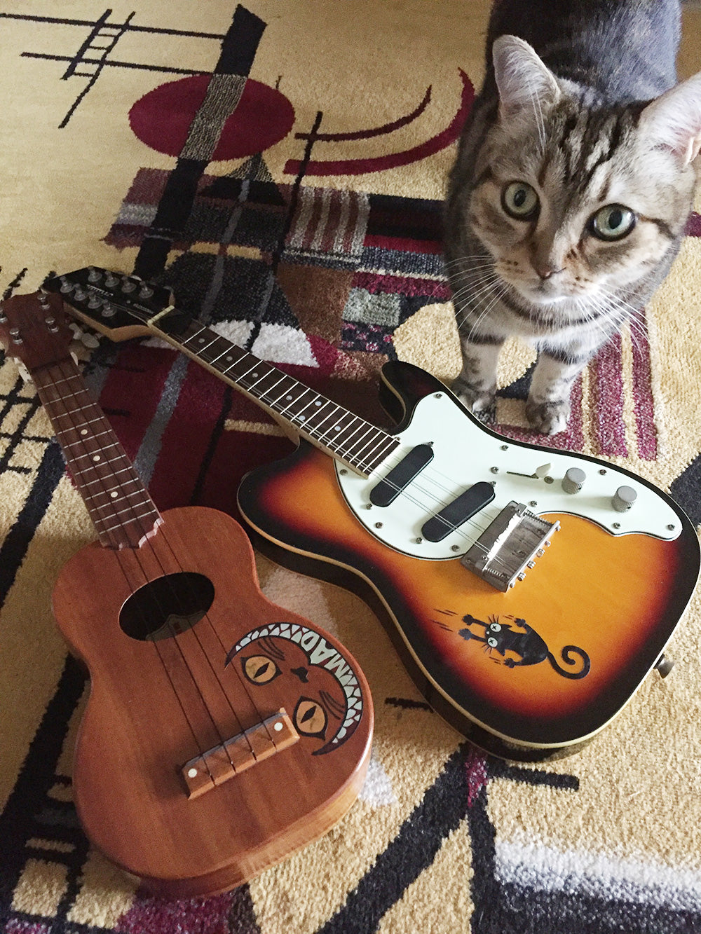 Ripping Slipping Cat - Inlay Stickers Jockomo