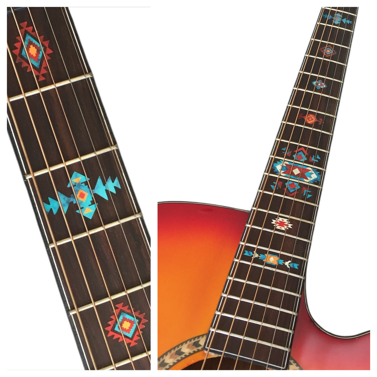 Native American style Ethnic pattern fret markers decals