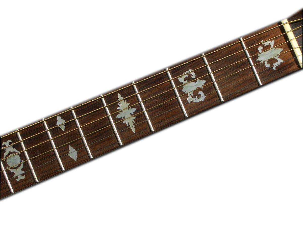 Classical banjo inlay pattern fret markers for both electric & acoustic guitars