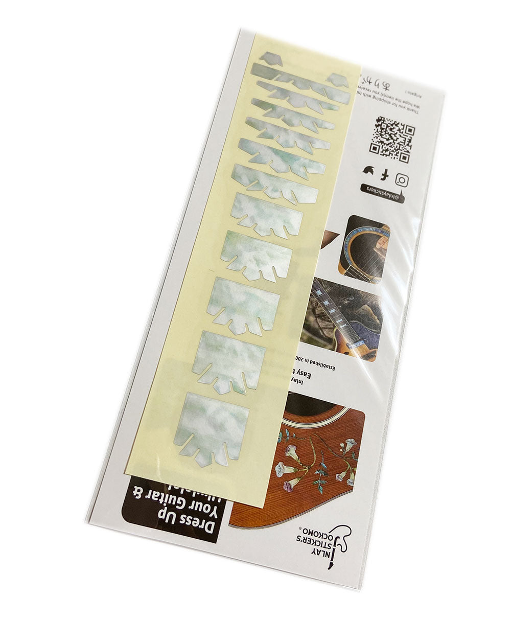 Jumbo Crown Blocks Inlay Stickers - for Guitar