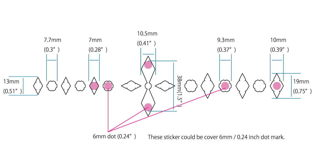 Diamond Checkers - Inlay Stickers Jockomo