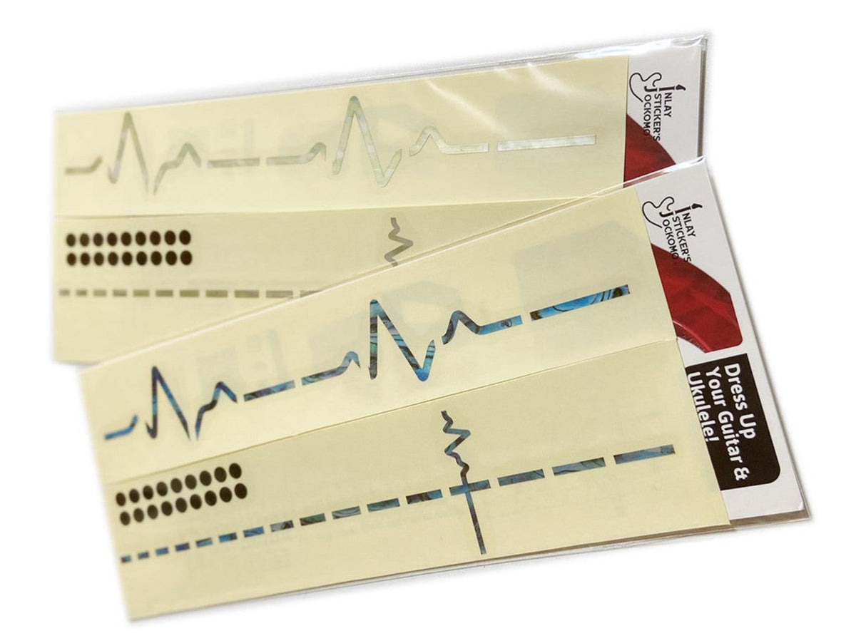 EKG (ECG) Heartbeat Line pulse fret markers for guitars