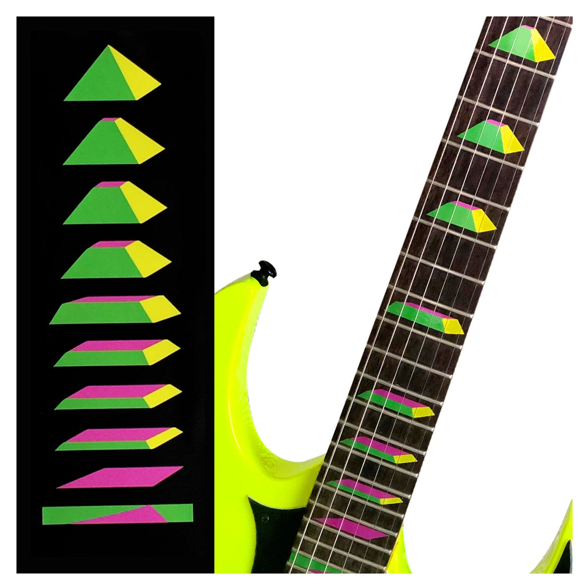 Steve Vai Ibanez UV77 Pyramid style fret markers for guitarsJockomo