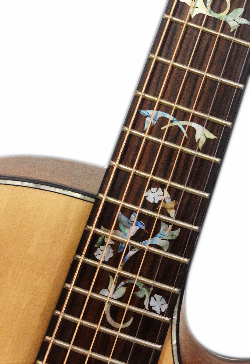 Traditional Taylor style fret markers for both electric & acoustic guitars