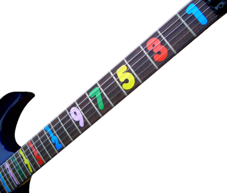 Kiesel JB24 Jason Becker Numbers style fret markers for guitars