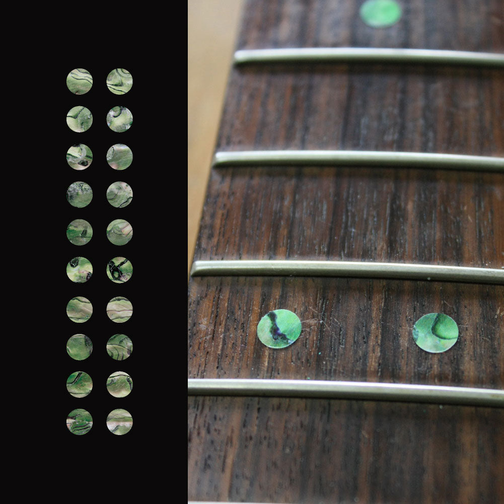 1/4"(6.35mm) Dot Fret Markers - Inlay Stickers Jockomo