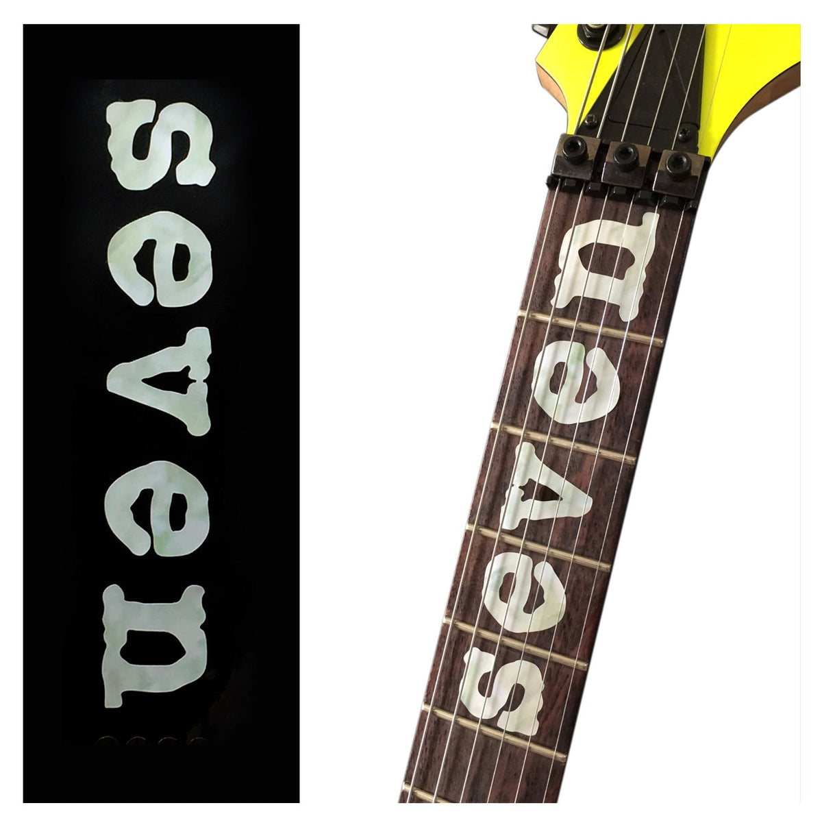 Mick Thomson "Seven" - Fret Markers for Guitars & Bass - Inlay Stickers Jockomo