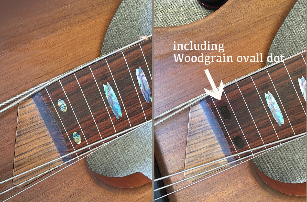 Oval Crowns - Fret Markers for Bass - Inlay Stickers Jockomo