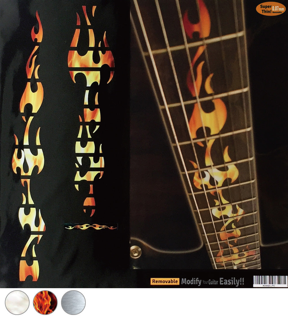 Fire Flames - Fret Markers for Guitars - Inlay Stickers Jockomo