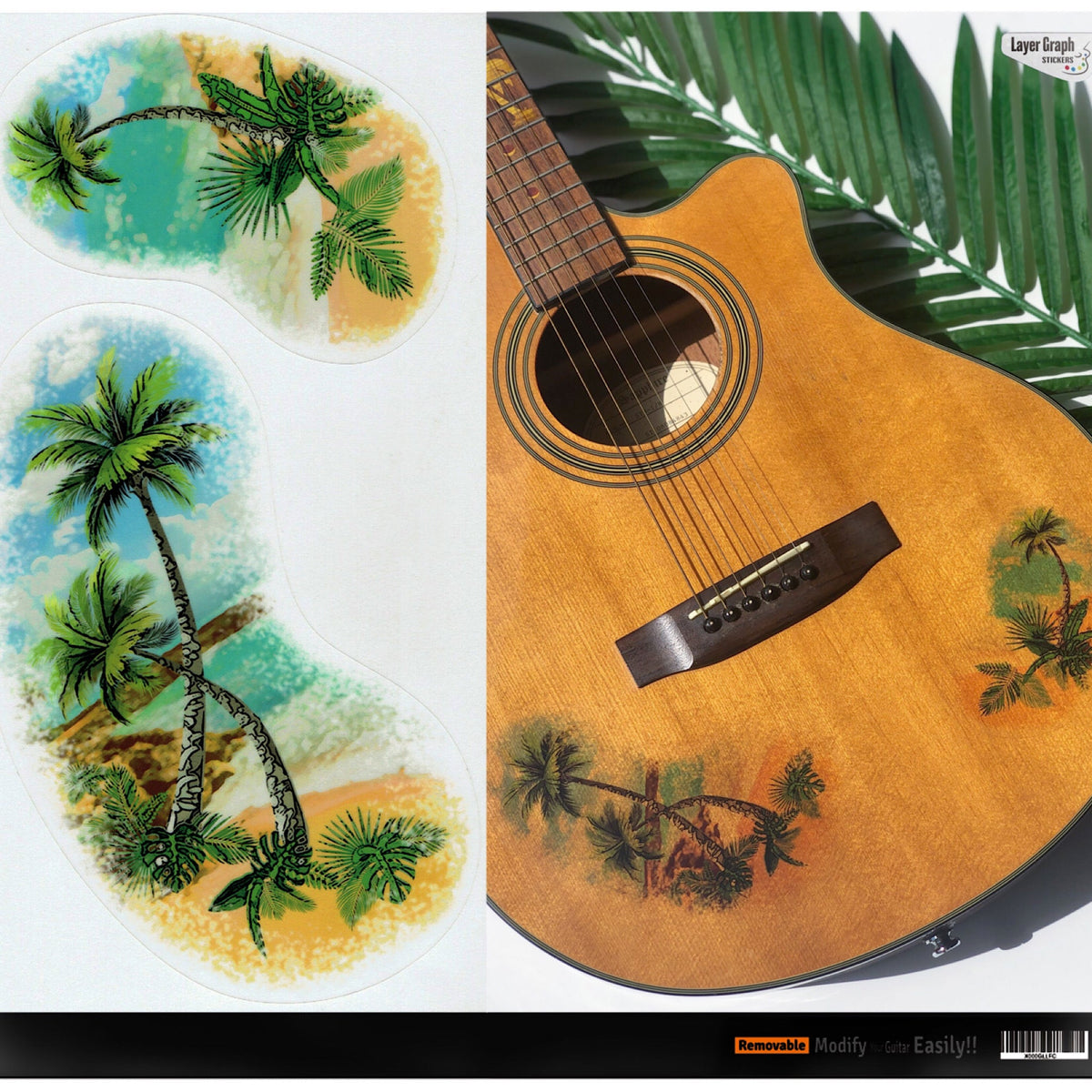 Vintage Palm Trees - Layer Graph Stickers - Inlay Stickers Jockomo