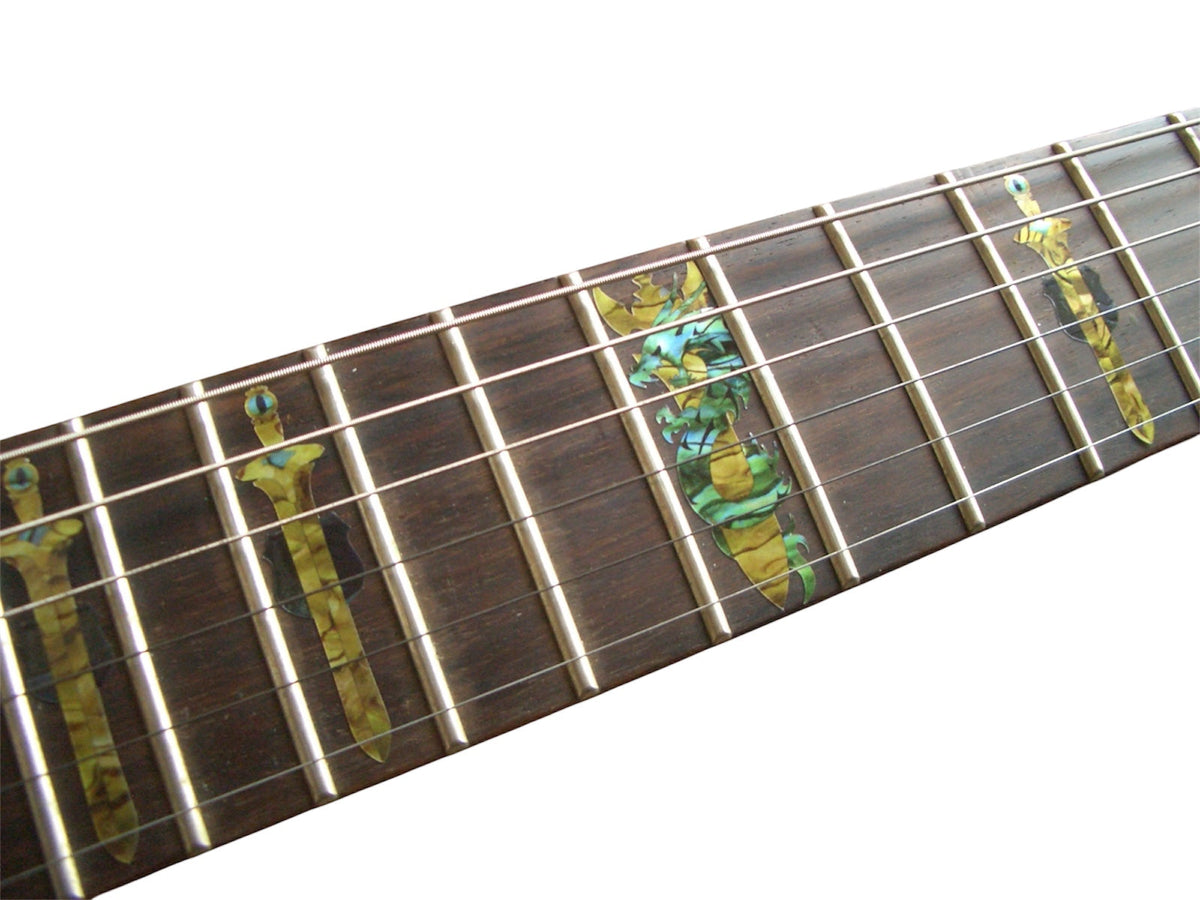 Swords with Dragon - Fret Markers for Guitars
