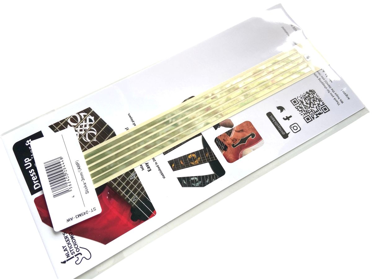 Stick Decals (Aged White Pearl) for Guitars & Bass