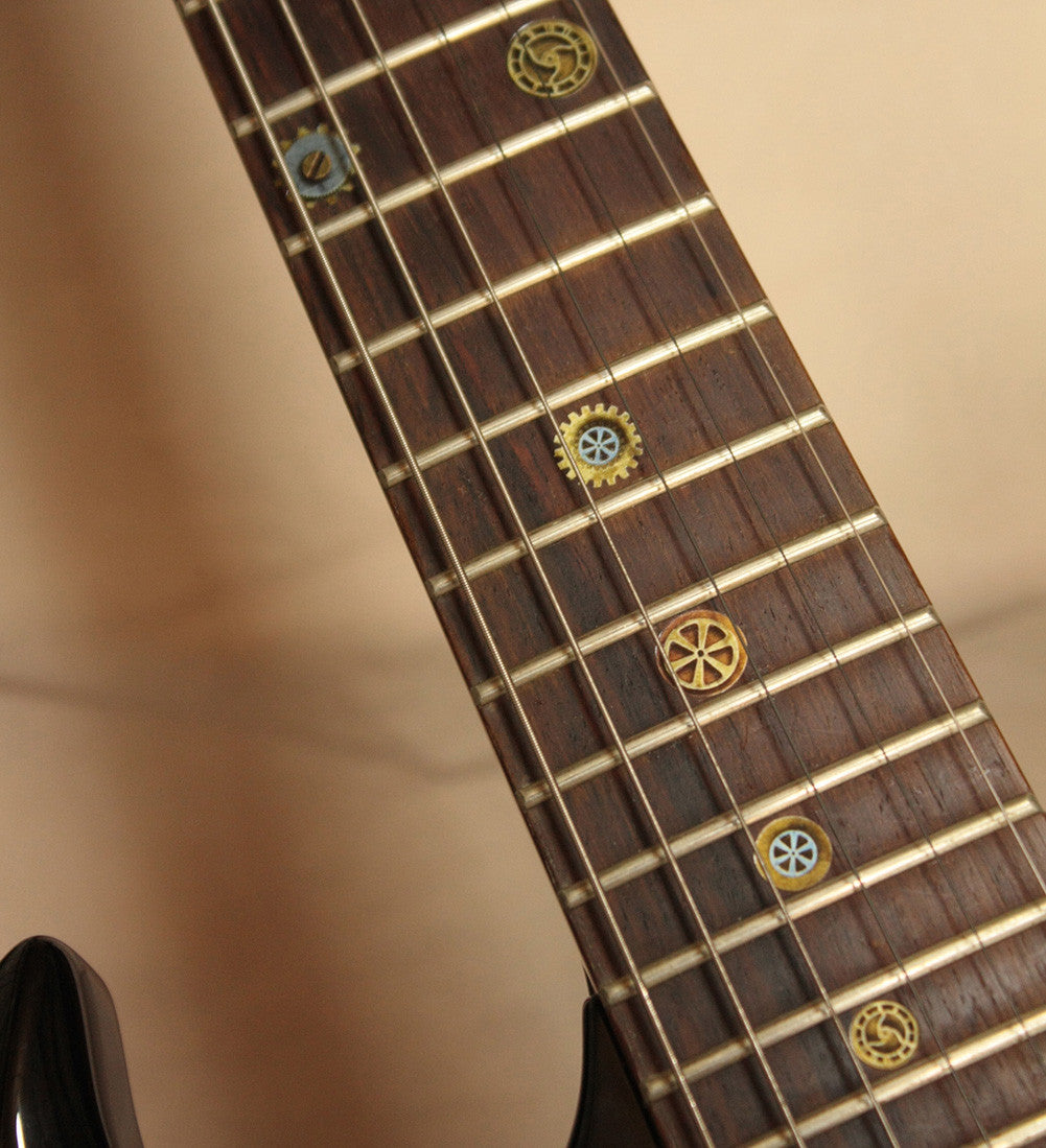 Steampunk Gears - Fret Markers for Guitars & Bass - Inlay Stickers Jockomo