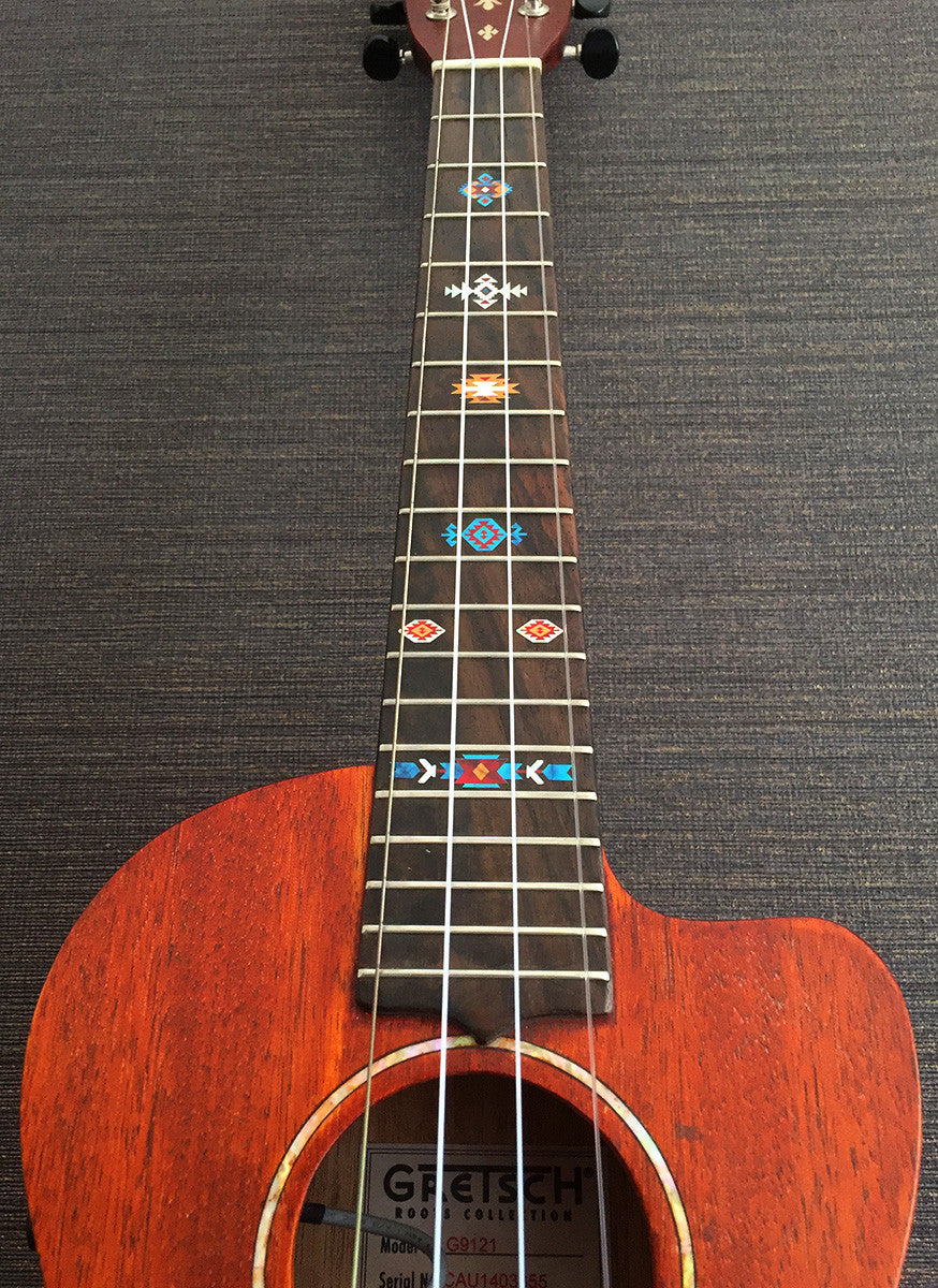Native American Style / Ethnic Pattern - Fret Markers for Ukuleles