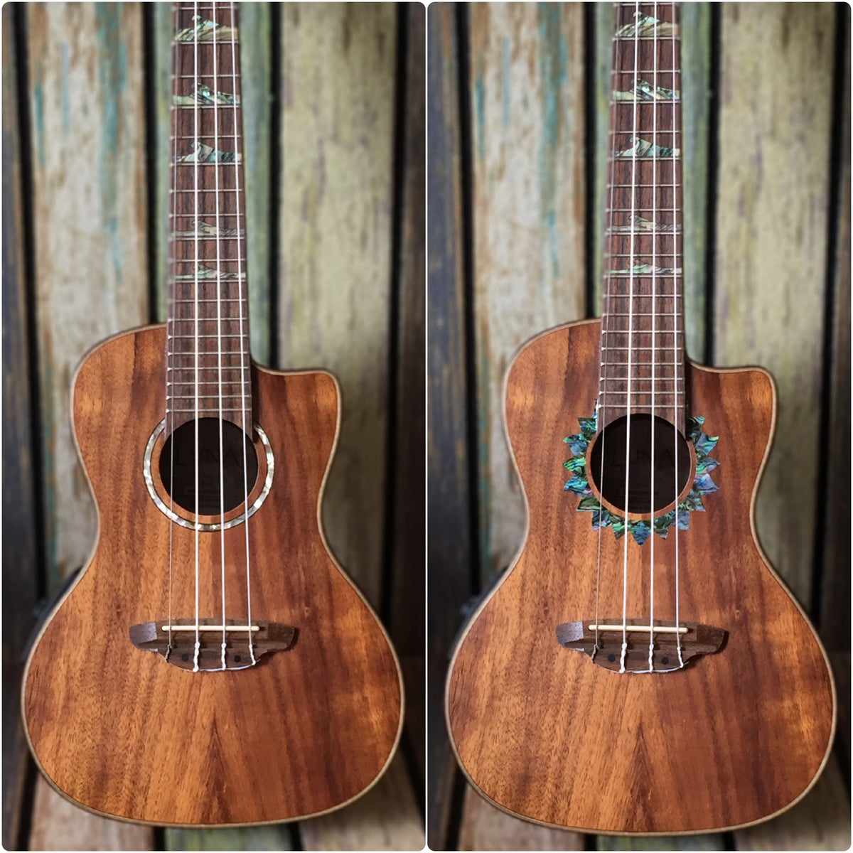 Sun (Abalone Blue) - Purfling for Ukuleles - Inlay Stickers Jockomo