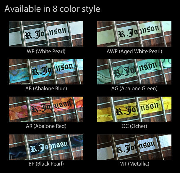 Custom-Made High Position Fret Marker for 5-String Bass - Inlay Stickers Jockomo