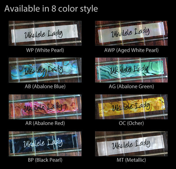 Custom-Made 10th Fret Marker for Ukuleles - Inlay Stickers Jockomo