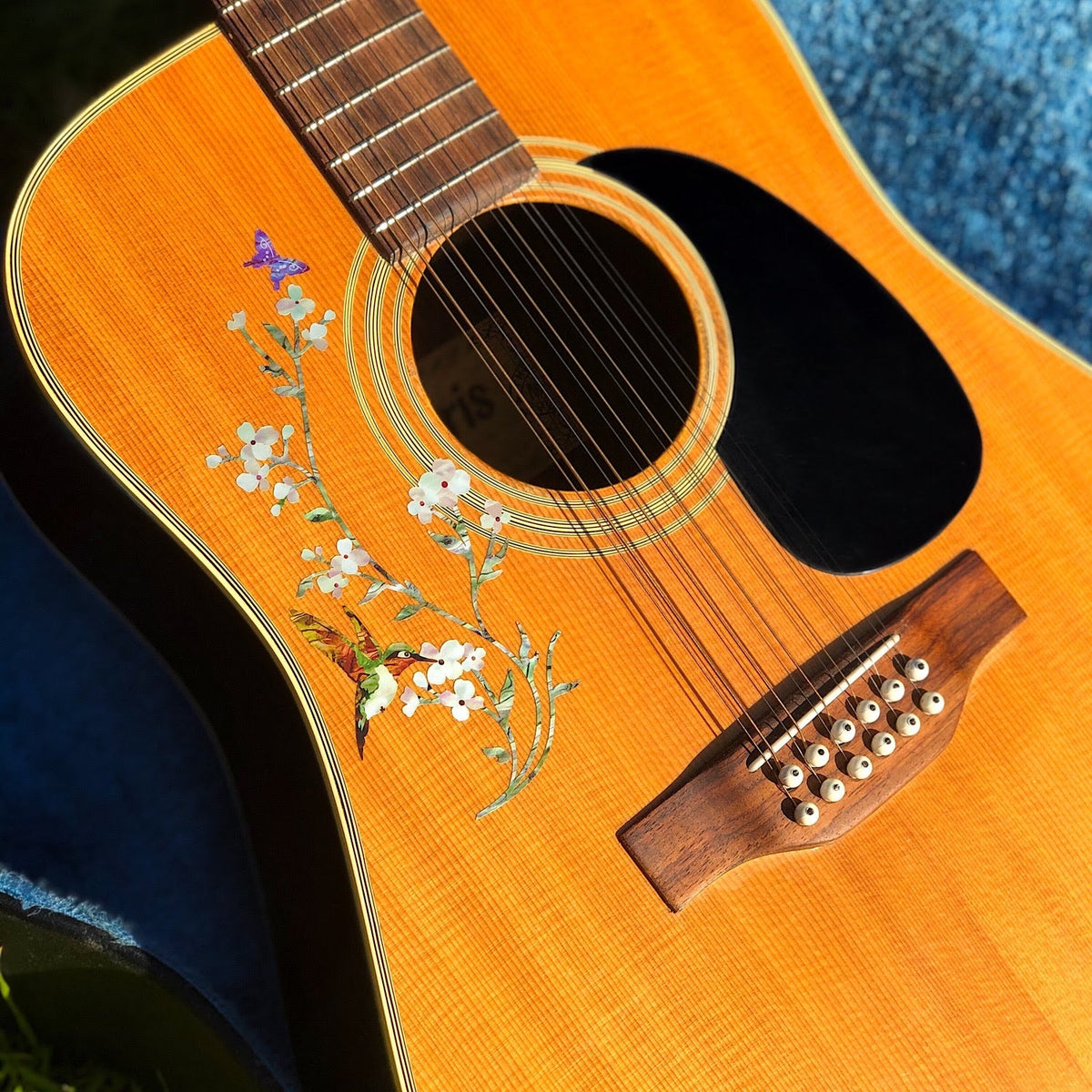 In The Garden (Flowers, Hummingbird & Butterfly) - Inlay Stickers Jockomo