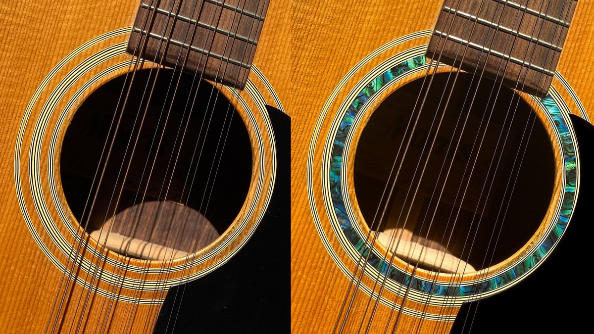 Rosette Stripes (Abalone Green) - Purfling for Guitars - Inlay Stickers Jockomo