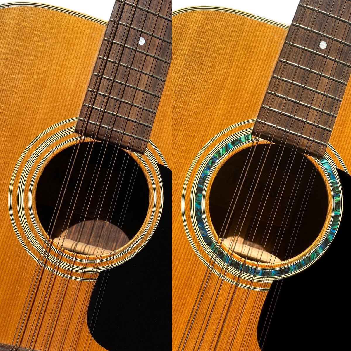 Rosette Stripes (Abalone Green) - Purfling for Guitars
