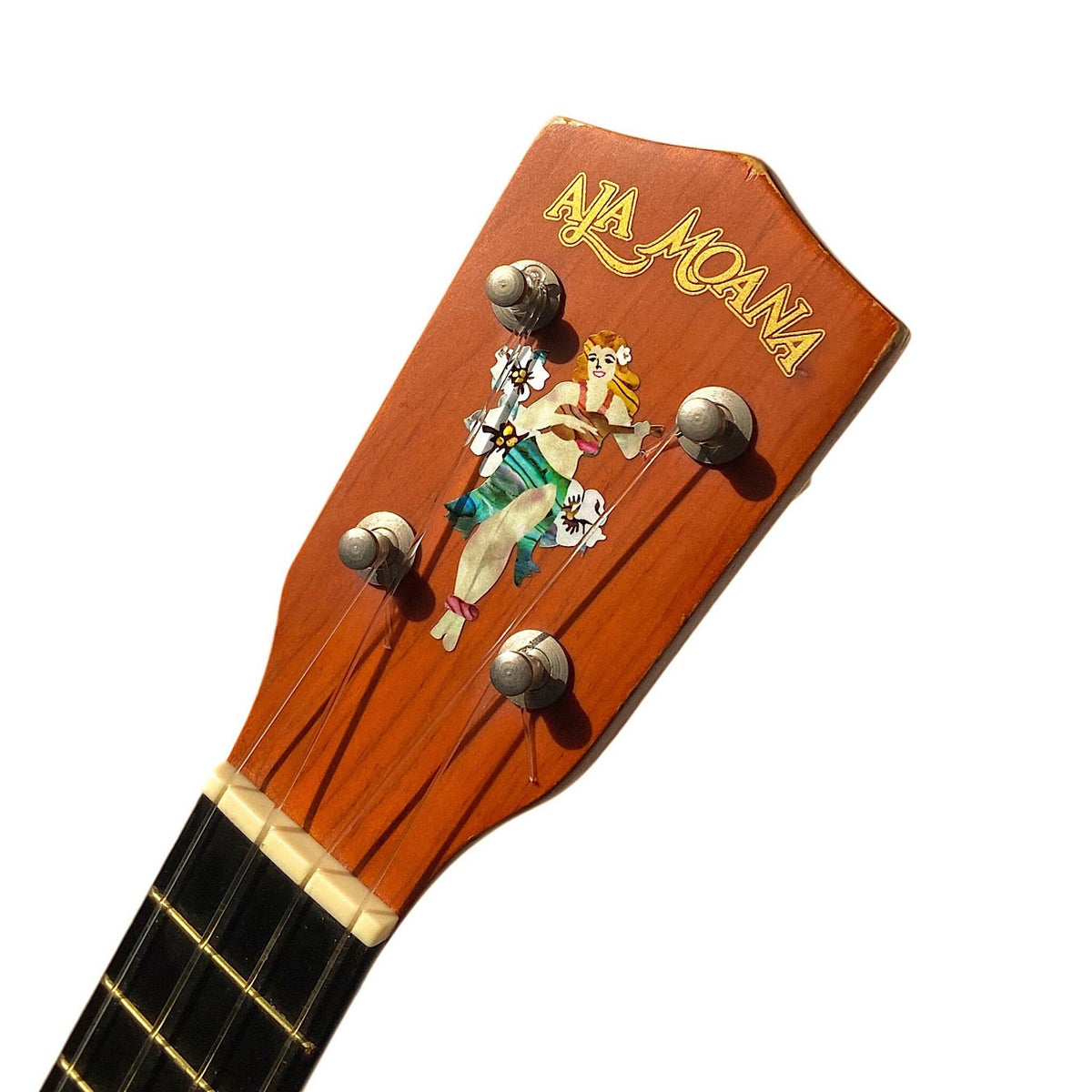 Hawaiian Hula girl sticker for ukulele headstock or body - Inlay Stickers Jockomo