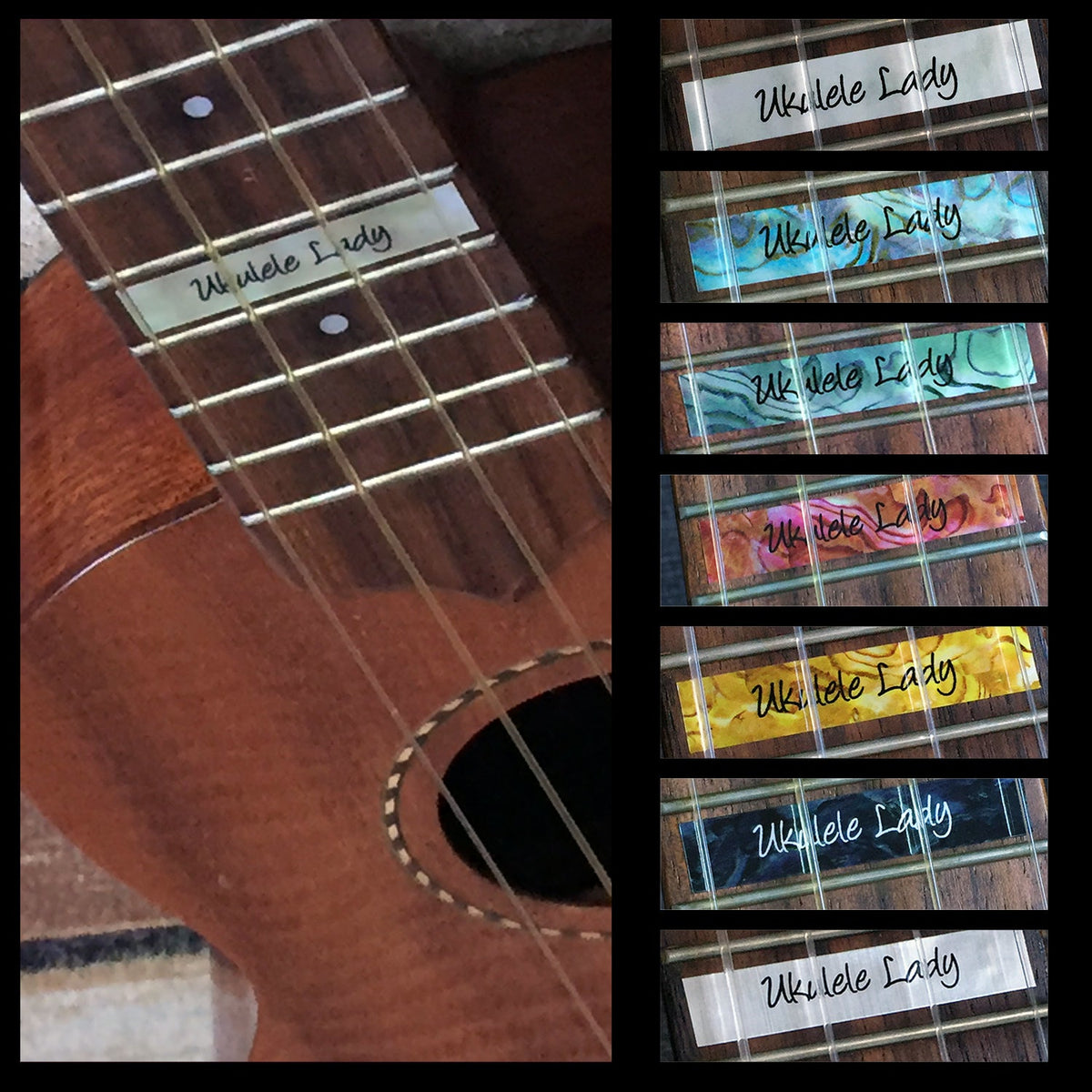 Custom-Made 10th Fret Marker for Ukuleles - Inlay Stickers Jockomo