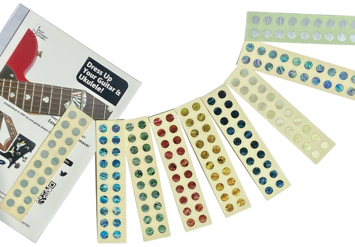 1/4"(6.35mm) Dot Fret Markers - Inlay Stickers Jockomo
