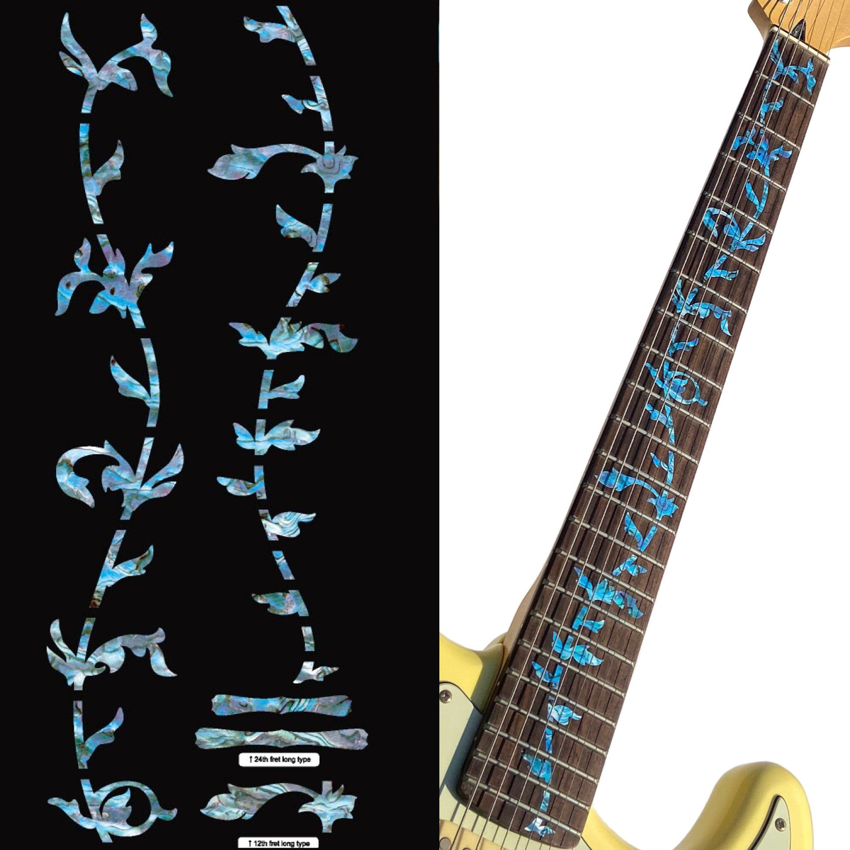 Tree of Life - Abalone Blue - Inlay Stickers Jockomo