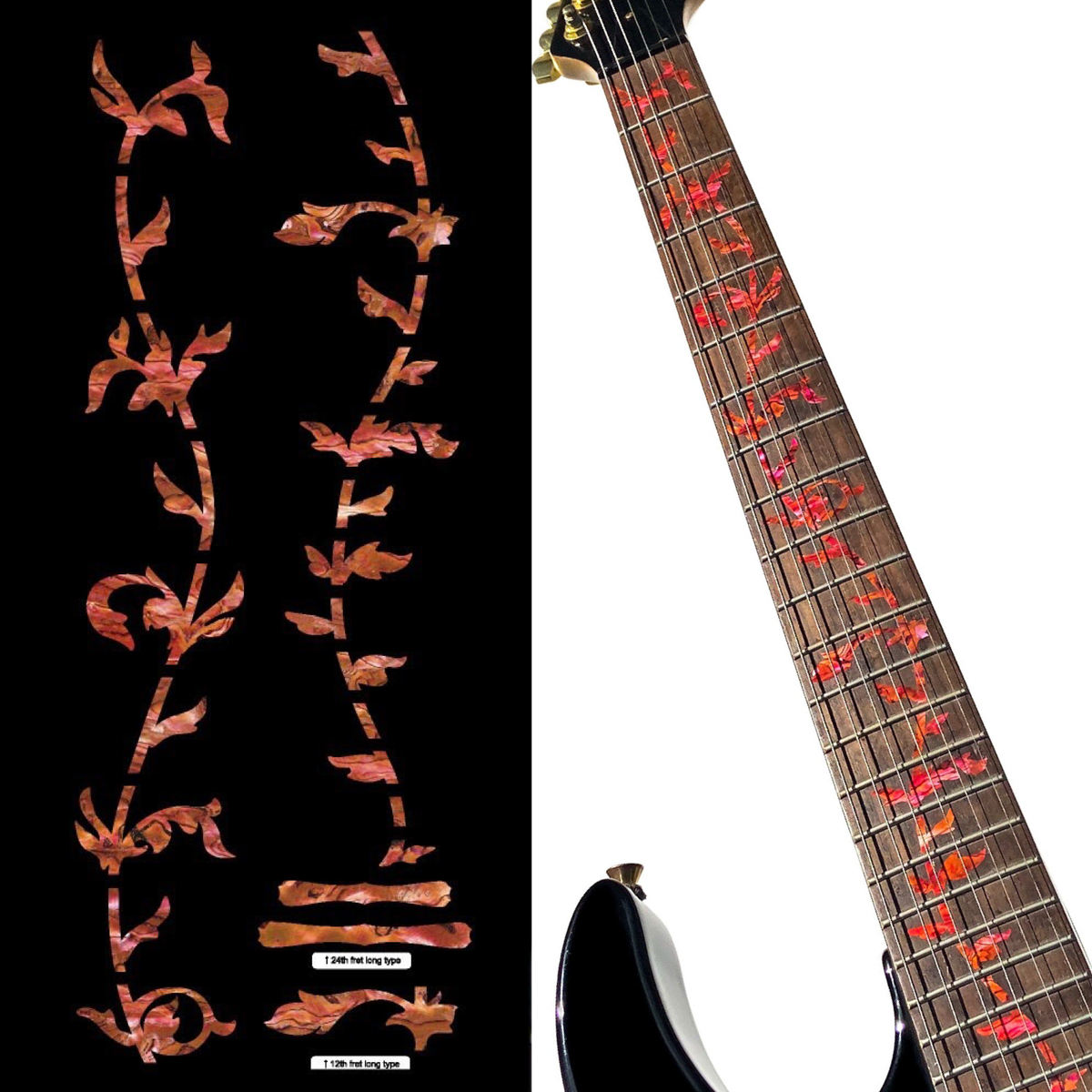 Tree of Life - Abalone Red - Inlay Stickers Jockomo
