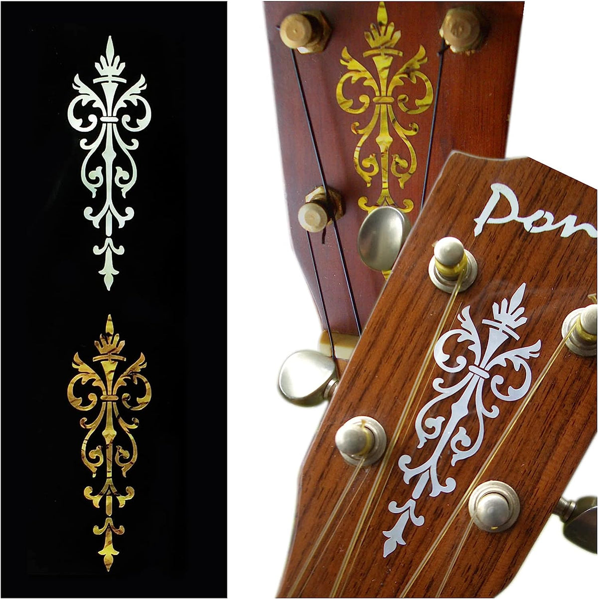 Small Torch - Guitar & Ukulele Headstock - Inlay Stickers Jockomo