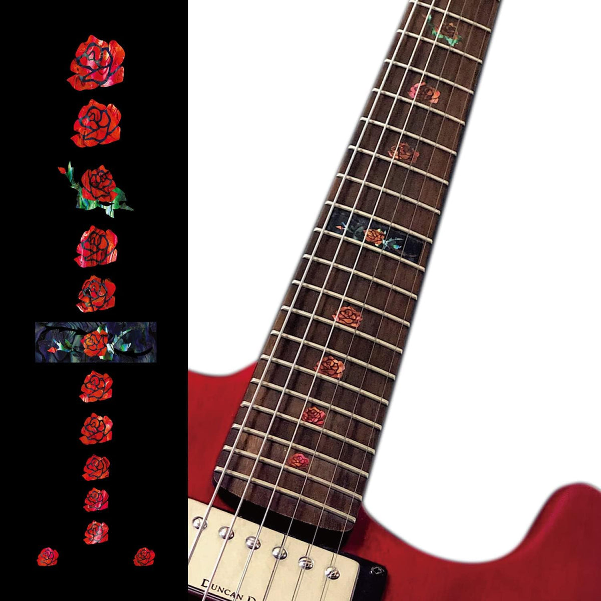 Roses - Fret Markers for Guitars & Bass