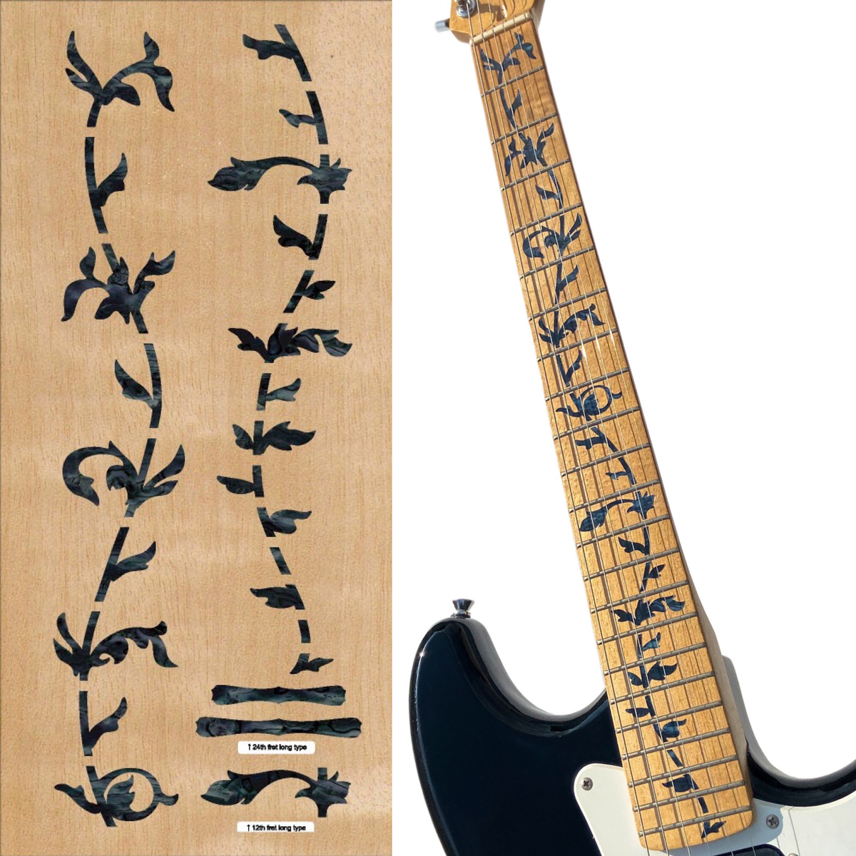 Tree of Life - Black Pearl - Inlay Stickers Jockomo