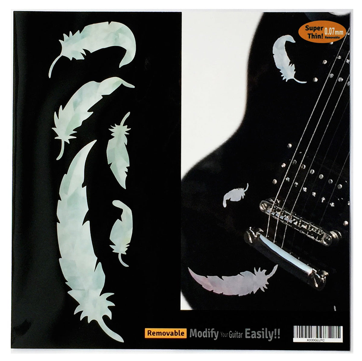 White Feathers - Inlay Stickers Jockomo