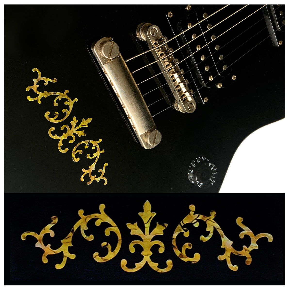 SRV Vines / Stevie Ray Vaughan - Inlay Stickers Jockomo