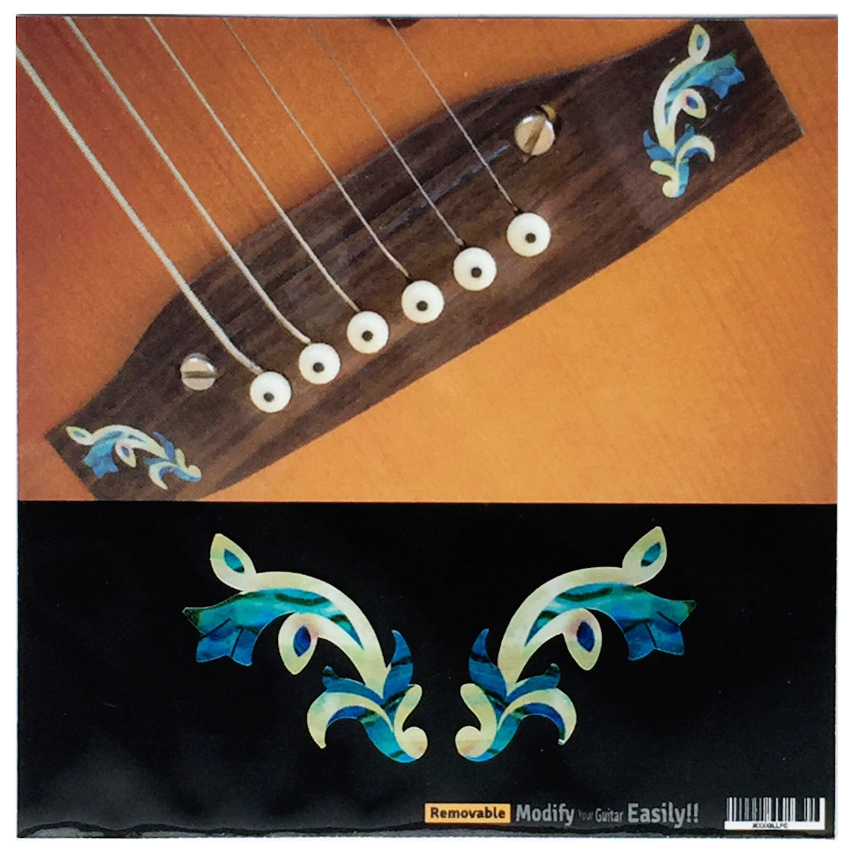 Traditional Motif - 2pcs Bridge Inlays - Inlay Stickers Jockomo