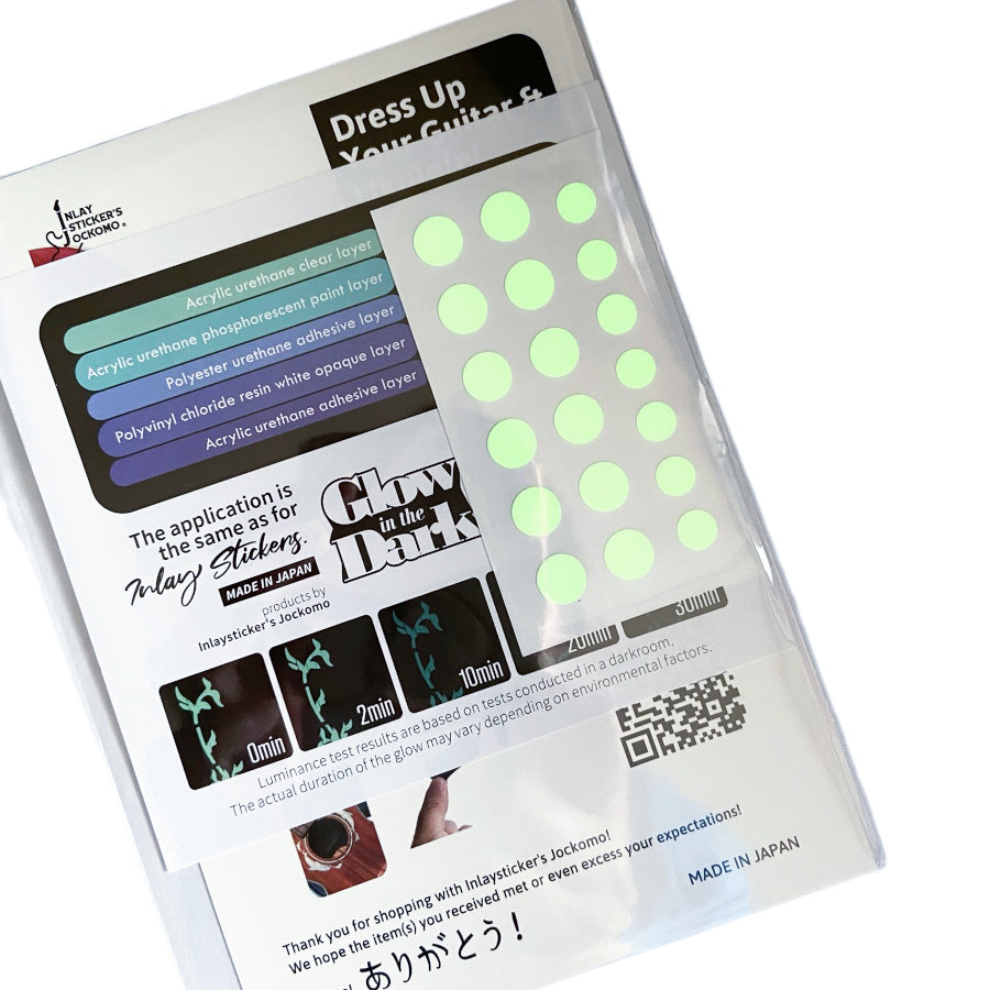 Glow in the Dark / Custom Dot Fret Markers - Inlay Stickers Jockomo