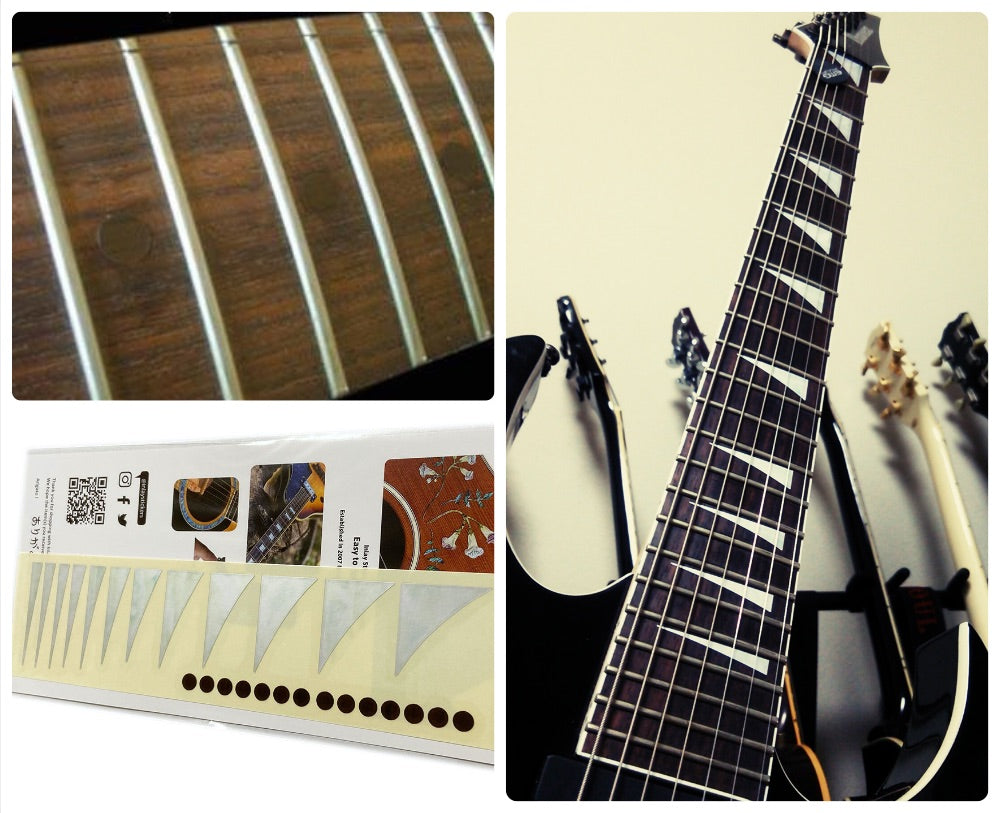 Jackson style shark fin fret markers for guitars