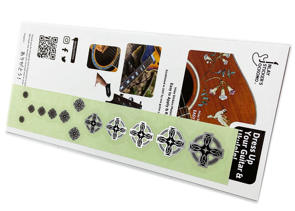 Metallic Celtic Cross - Fret Markers for Guitars & Bass