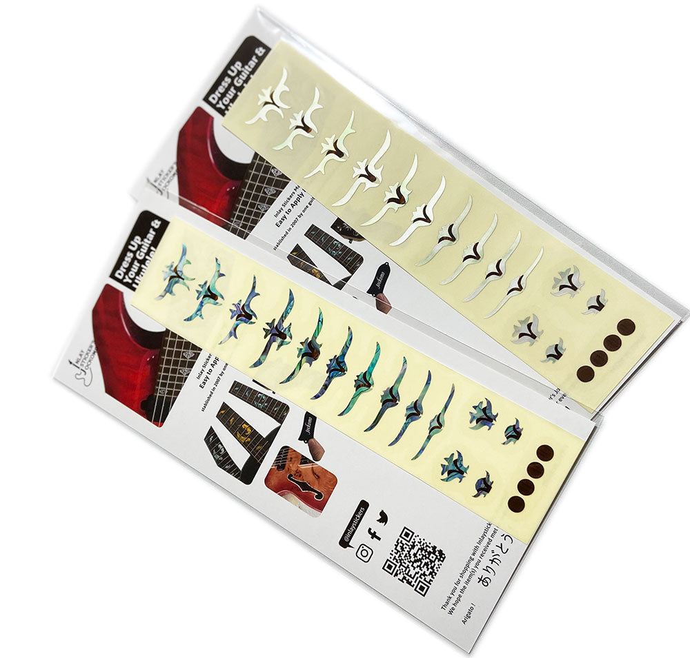 Traditional Taylor T5 style fret markers decal for guitars & bass
