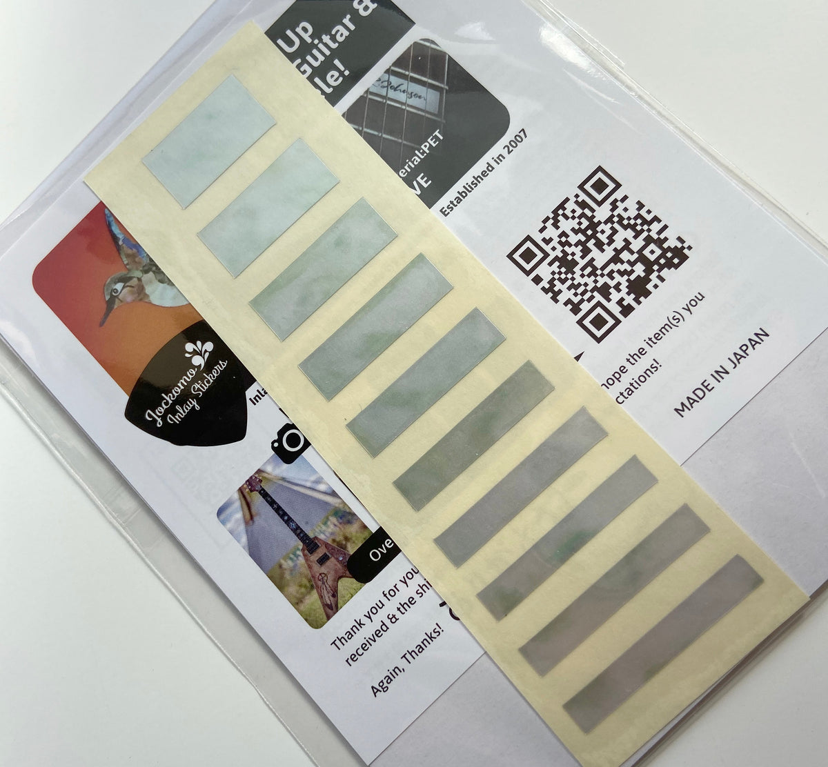 Blocks - Fret Markers for Mandolins & Ukuleles - Inlay Stickers Jockomo
