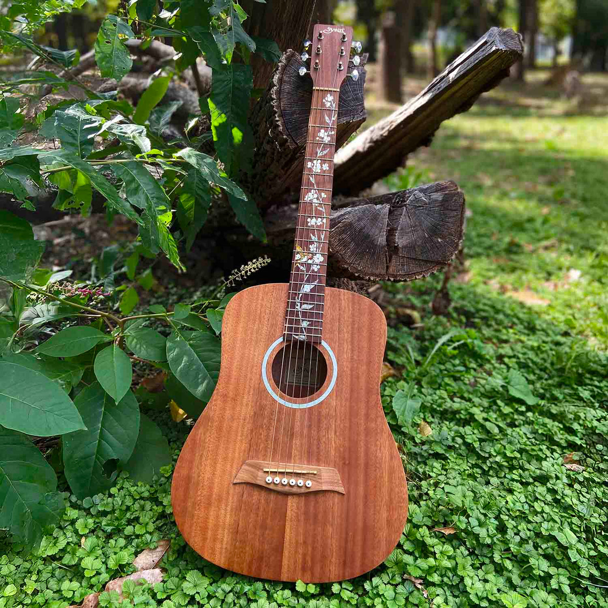Tree of Life w/Hummingbird - Fret Markers for 23.5" Scale Travel Guitars - Inlay Stickers Jockomo