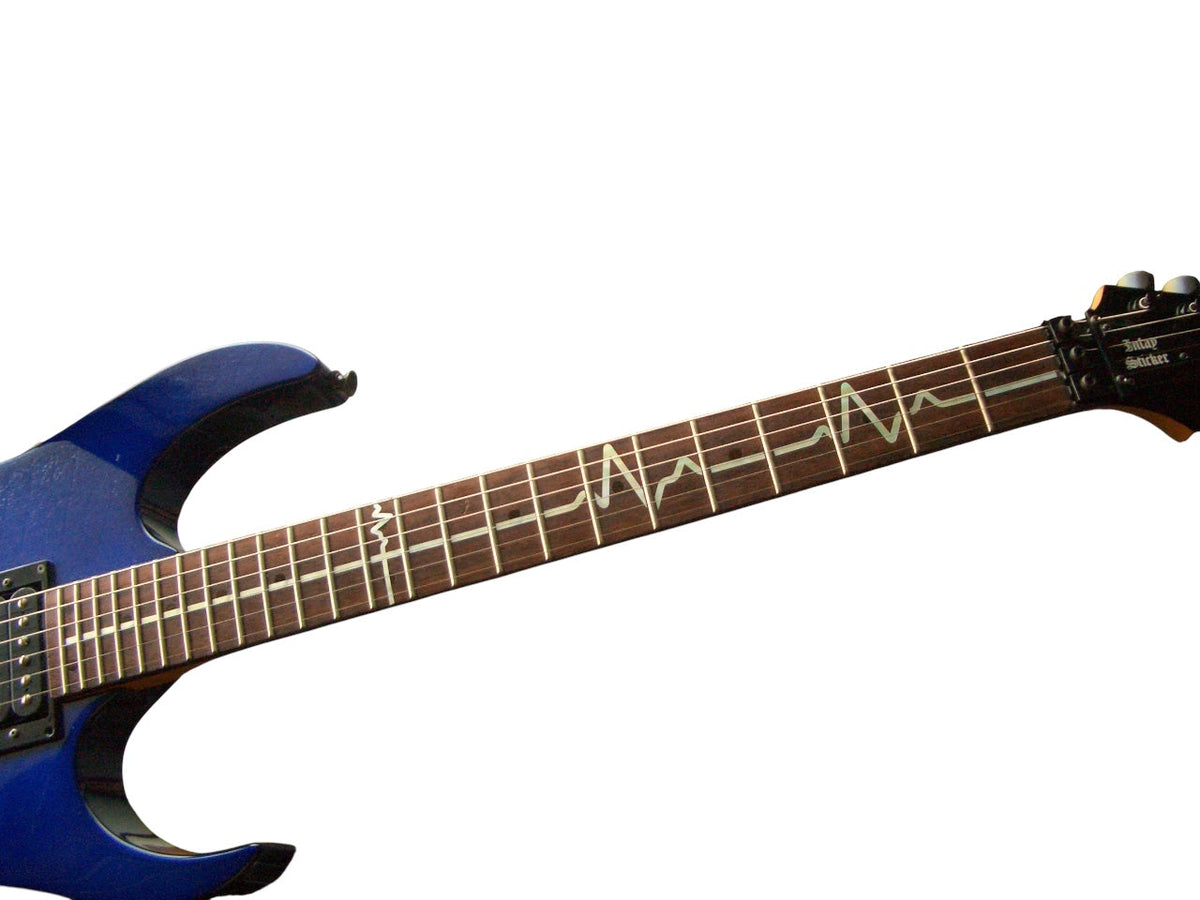 EKG (ECG) Heartbeat Line pulse fret markers for guitars