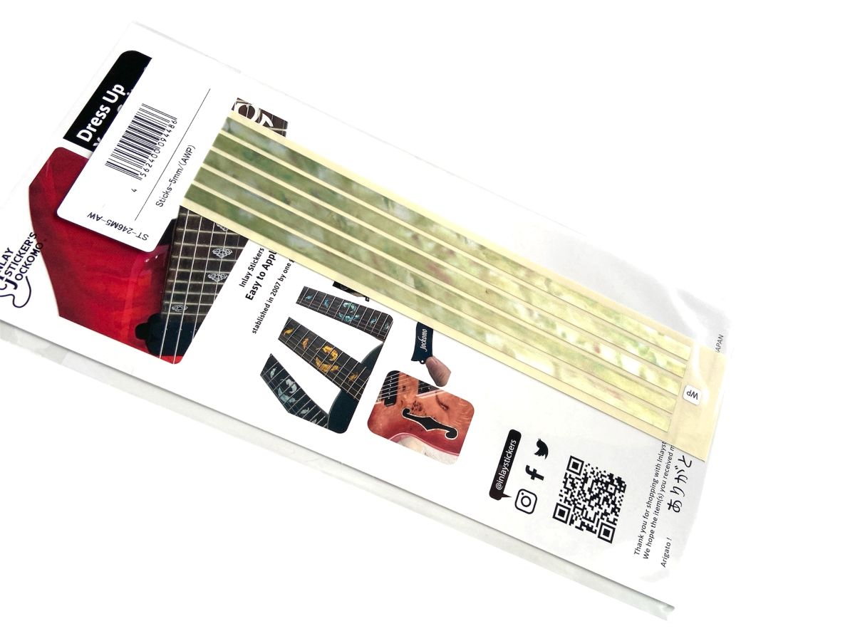 Stick Decals (Aged White Pearl) for Guitars & Bass